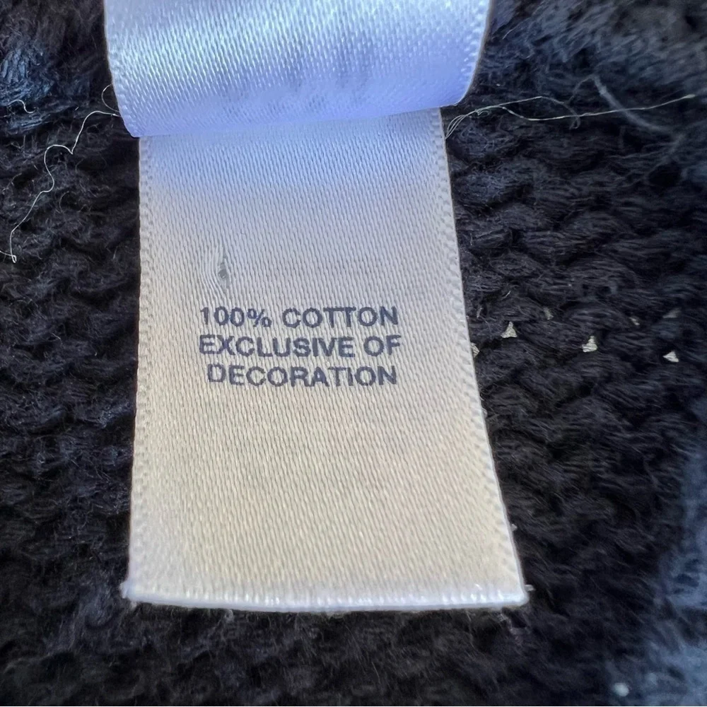 BabyGap Snowman Hooded Knit Sweater Newborn 3-6 Months Navy Blue Christmas GUC